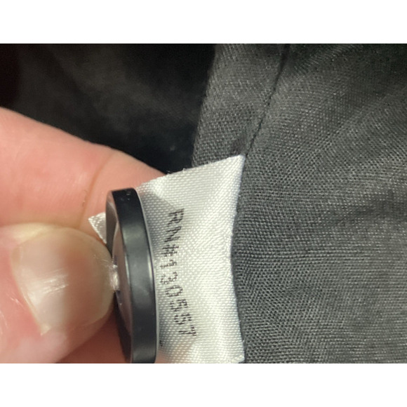 Vintage Minimal Halter Dress Size 12 Pockets Metallic 90s Y2K Whimsygoth - Picture 11 of 13